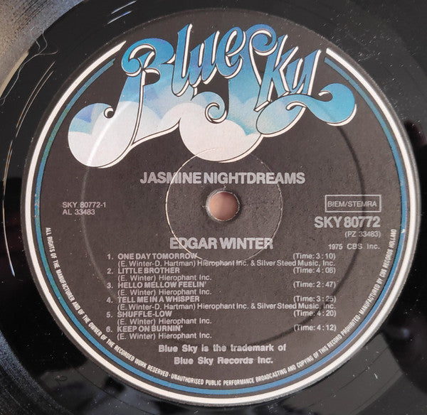 Edgar Winter : Jasmine Nightdreams (LP, Album)