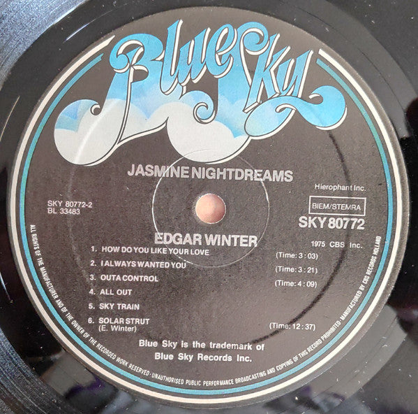 Edgar Winter : Jasmine Nightdreams (LP, Album)