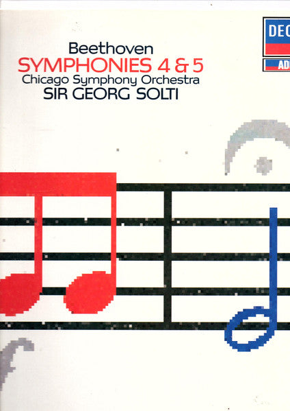 Ludwig van Beethoven - Chicago Symphony Orchestra, Georg Solti : Symphonies 4 & 5 (LP, Album, Comp, RM)