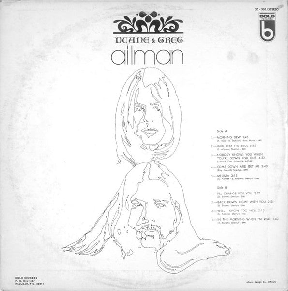 Duane & Greg Allman : Duane & Greg Allman (LP, Album)