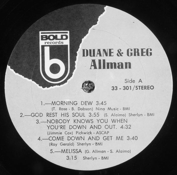 Duane & Greg Allman : Duane & Greg Allman (LP, Album)
