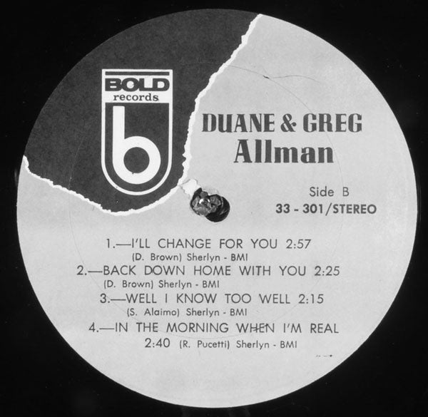 Duane & Greg Allman : Duane & Greg Allman (LP, Album)