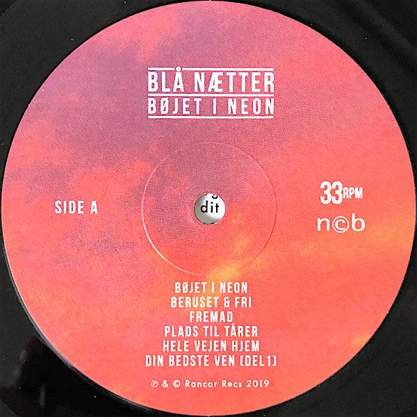 Blå Nætter : Bøjet I Neon (LP)