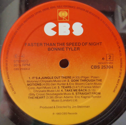 Bonnie Tyler : Faster Than The Speed Of Night (LP, Album)