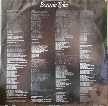 Bonnie Tyler : Faster Than The Speed Of Night (LP, Album)