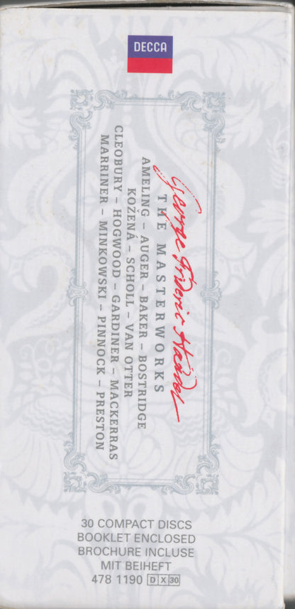 Georg Friedrich Händel : The Masterworks (Box, Comp + 30xCD)