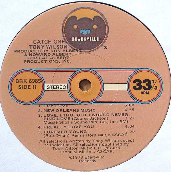 Tony Wilson (3) : Catch One (LP, Album, Cap)