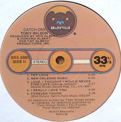 Tony Wilson (3) : Catch One (LP, Album, Cap)