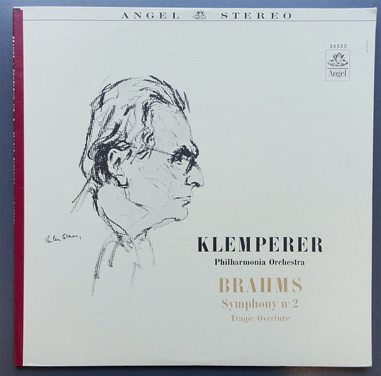 Otto Klemperer, Philharmonia Orchestra : Brahms : Symphony No. 2 / Tragic Overture (LP, Album, Blu)