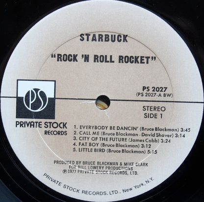 Starbuck (2) : Rock 'N Roll Rocket (LP, Album, BW )