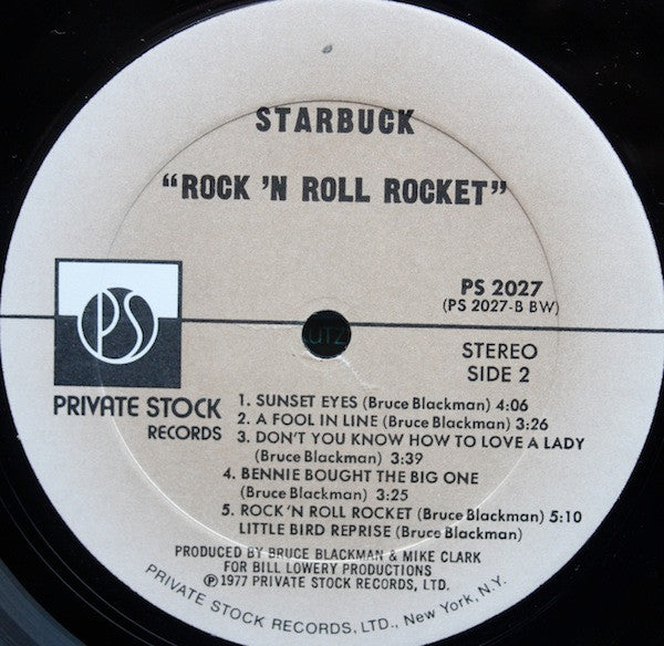 Starbuck (2) : Rock 'N Roll Rocket (LP, Album, BW )