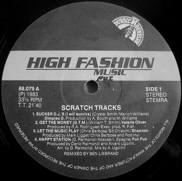 Various : Scratch Tracks (Specially Mixed Scratch Version) (LP, Mixed)