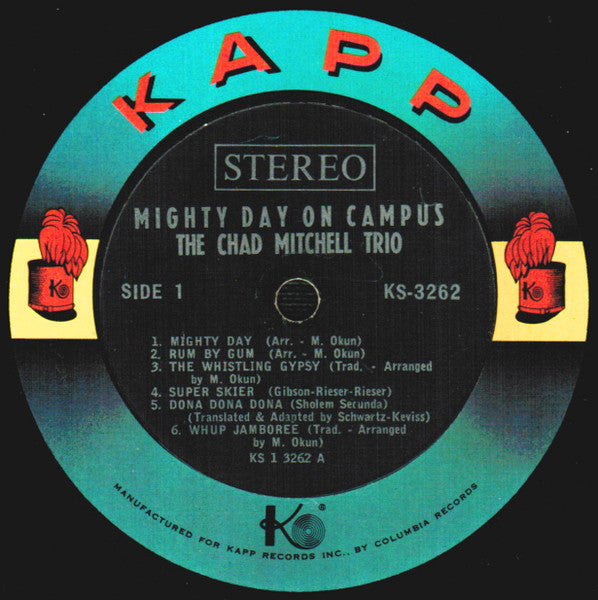 The Chad Mitchell Trio : Mighty Day On Campus (LP, Album, RP, Col)