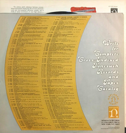 Samuel Baron - Karl Korte / Mario Davidovsky / Meyer Kupferman : Music For Flute & Tape (LP, Album, 15 )