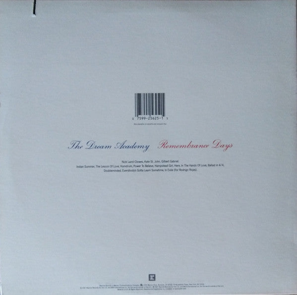 The Dream Academy : Remembrance Days (LP, Album, Spe)