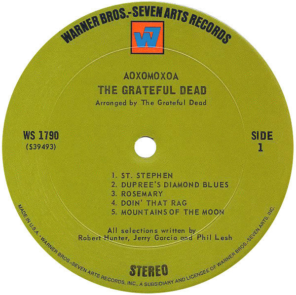 The Grateful Dead : Aoxomoxoa (LP, Album, Pit)