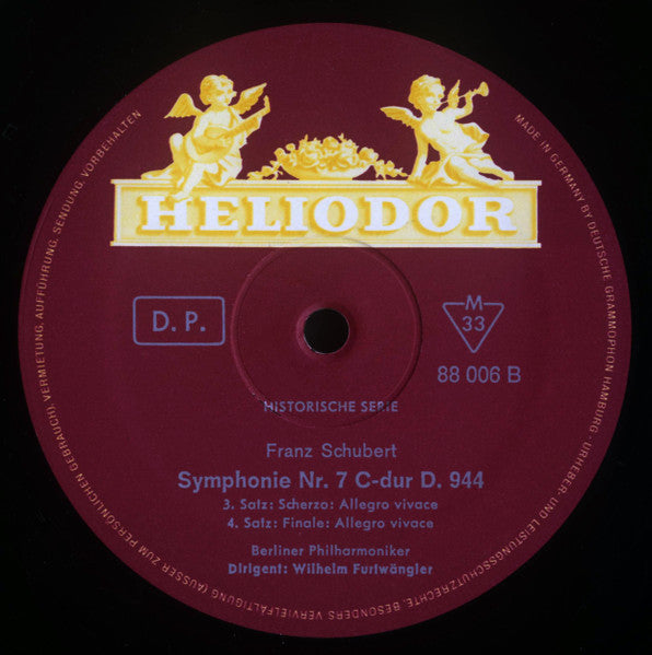 Franz Schubert / Wilhelm Furtwängler, Berliner Philharmoniker : Sinfonie Nr. 7 (9) C-dur Op. Posth. (LP, Mono, RE)