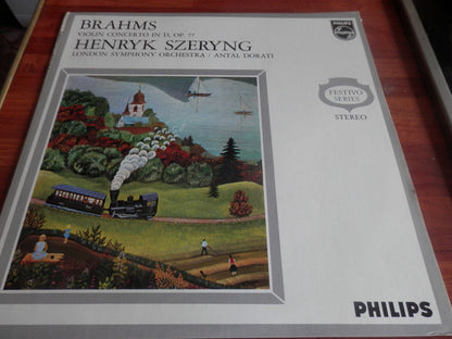 Johannes Brahms - Henryk Szeryng, Antal Dorati, London Symphony Orchestra : Violinkonzert D-Dur (LP, Album, RE)