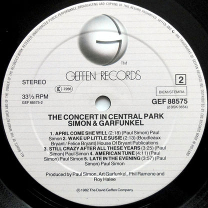 Simon & Garfunkel : The Concert In Central Park (2xLP, Album, Gat)