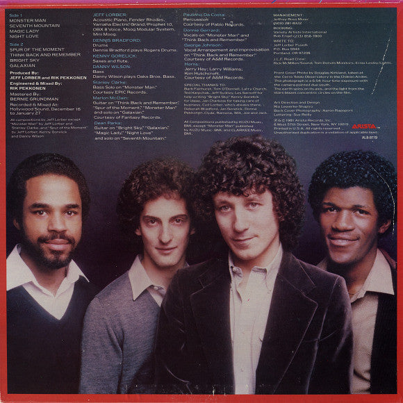 The Jeff Lorber Fusion : Galaxian (LP, Album)