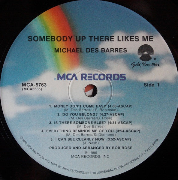 Michael Des Barres : Somebody Up There Likes Me (LP, Album)