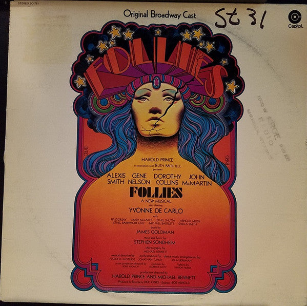 "Follies" Original Broadway Cast, Stephen Sondheim : Follies (Original Cast Recording) (LP, Album, RE, Win)