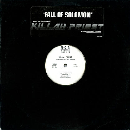 Killah Priest : Fall Of Solomon (12", Pro)