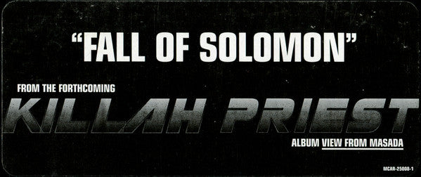 Killah Priest : Fall Of Solomon (12", Pro)