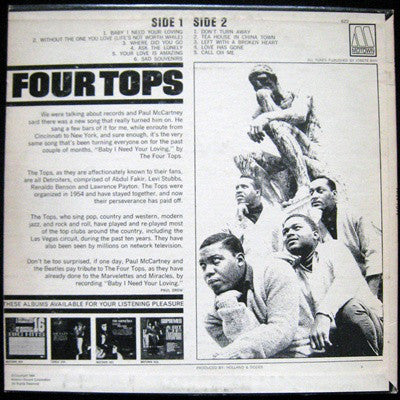 Four Tops : Four Tops (LP, Album, Hol)