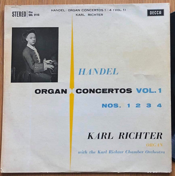 Georg Friedrich Händel, Karl Richter With Karl Richter Und Sein Kammerorchester : Organ Concertos Vol. 1 Nos. 1 2 3 4 (LP, RP)