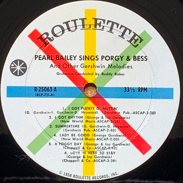 Pearl Bailey : Pearl Bailey Sings Porgy & Bess And Other Gershwin Melodies (LP, Album, Mono, 2 D)