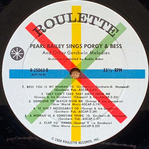 Pearl Bailey : Pearl Bailey Sings Porgy & Bess And Other Gershwin Melodies (LP, Album, Mono, 2 D)