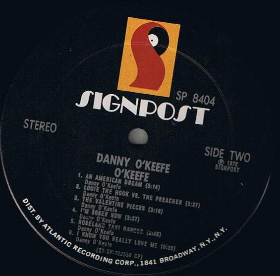 Danny O'Keefe : O'Keefe (LP, Album, CP )