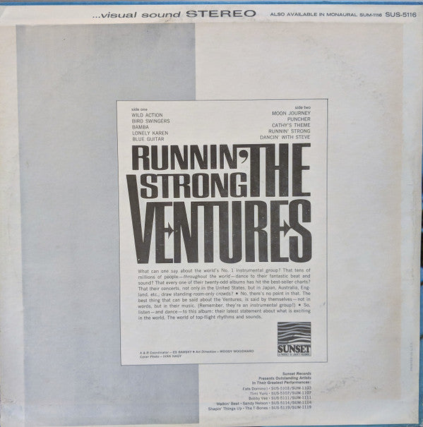 The Ventures : Runnin’ Strong (LP, Comp, Styrene, She)