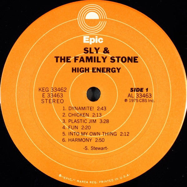 Sly & The Family Stone : High Energy (2xLP, Comp)