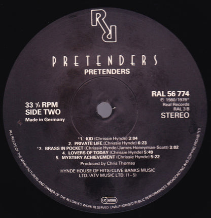 The Pretenders : Pretenders (LP, Album, RE)