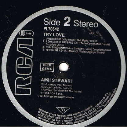 Amii Stewart : Try Love (LP, Album)