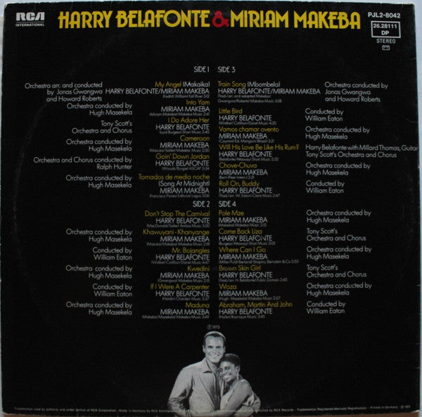 Harry Belafonte & Miriam Makeba : Harry Belafonte & Miriam Makeba (2xLP, Album, Comp)