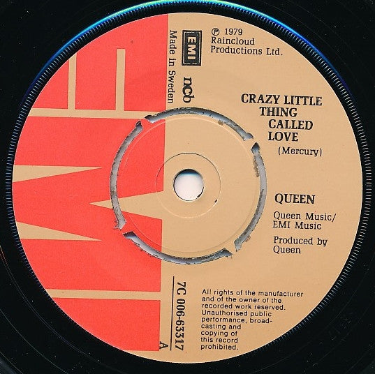 Queen : Crazy Little Thing Called Love (7", Single)