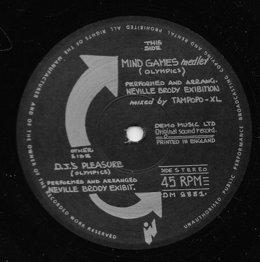 Neville Brody Exibition : DJ's Pleasure / Mind Games Medley (12", Maxi)