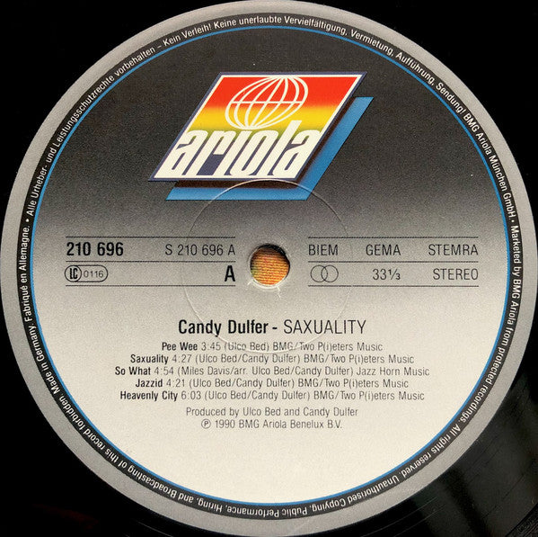 Candy Dulfer : Saxuality (LP, Album)