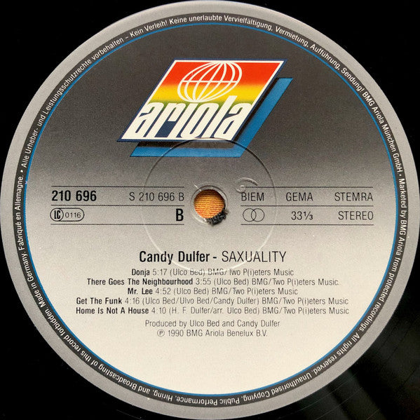 Candy Dulfer : Saxuality (LP, Album)