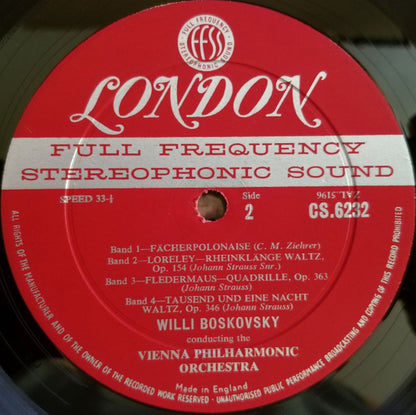 Willi Boskovsky, Wiener Philharmoniker : Thousand And One Nights In Vienna (LP, Blu)