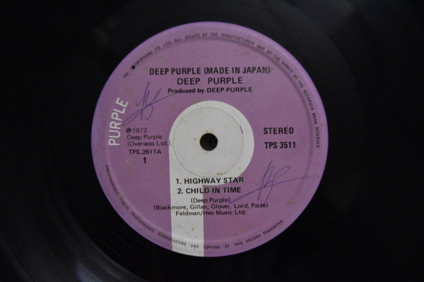 Deep Purple : Made In Japan (2xLP, Album)