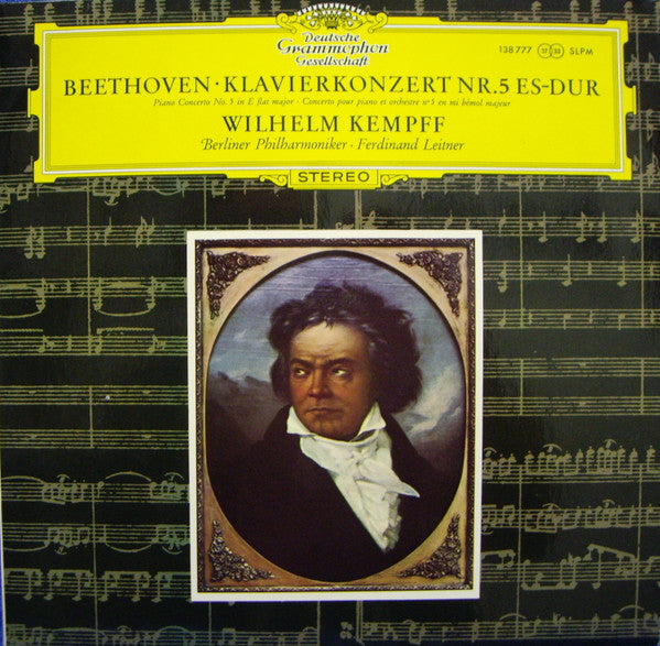 Ludwig van Beethoven, Wilhelm Kempff, Berliner Philharmoniker · Ferdinand Leitner : Klavierkonzert Nr. 5 Es-dur (LP, RE)