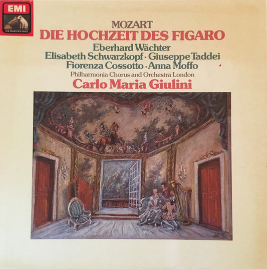 Wolfgang Amadeus Mozart, Eberhard Wächter, Elisabeth Schwarzkopf, Giuseppe Taddei, Anna Moffo, Philharmonia Chorus, Philharmonia Orchestra, Carlo Maria Giulini : Die Hochzeit Des Figaro (4xLP, Album, Box)