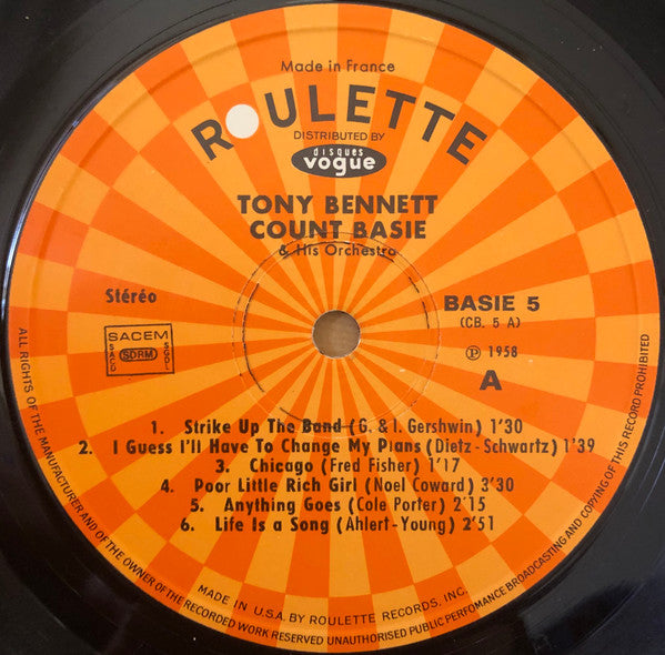 Tony Bennett / Count Basie : Strike Up The Band (LP, Album, RE)