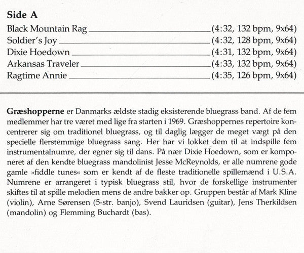 Græshopperne, Betty Baking Plate & the Bull Mountain Bakers : Square Dance Tonight Vol. 1 (LP, Album)