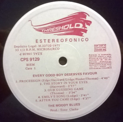 The Moody Blues : Every Good Boy Deserves Favour (LP, Album, Gat)