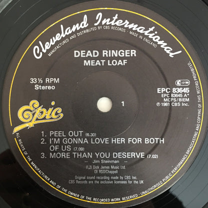 Meat Loaf : Dead Ringer (LP, Album)